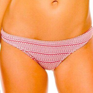 Eberjey Cherokee Heart Allie Bikini Bottom Canyon Rose Low-Rise Ruched Back
